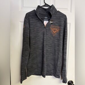 American Fighter Dellview Long Sleeve Mock Neck Gray Zip-Up Hoodie New With Tag